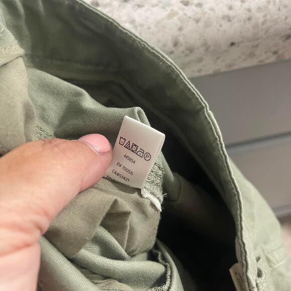 Ann Taylor Loft women's size 8 khaki loden green pants chinos patch detail trend - Picture 10 of 13